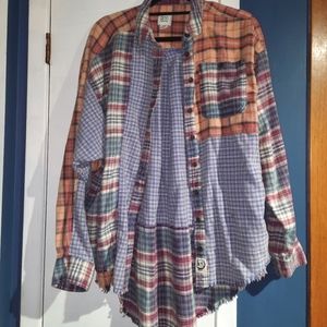 BDG Urban Outfitters distressed flannel